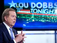 U.S. Fox anchor Lou Dobbs interviews Treasury Secretary Steven Mnuchin during "Lou Dobbs Tonight" at Fox Business Network Studios on September 23, 2019 in New York City.