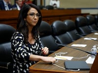 Rep. Lauren Boebert (R-CO) arrives for a hearing with Administrator of the U.S. Federal Emergency Management Agency (FEMA) Deanne Criswell at the Rayburn House Office Building on November 19, 2024 in Washington, DC.