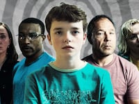Erin Doherty, Ashley Walters, Owen Cooper, Stephen Graham and Christine Tremarco in "Adolescence".