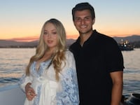Tiffany Trump and her husband Michael Boulos on a luxury yacht.