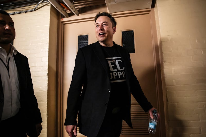WASHINGTON, DC - MARCH 5: Elon Musk leaves a meeting with House Republicans in the basement of the U.S. Capitol building on March 5, 2025 in Washington, DC. Musk is meeting with Republicans in Congress today to discuss some of the dramatic cuts made, and ones yet to be made, across government agencies by the Department of Government Efficiency (DOGE). (Photo by Samuel Corum/Getty Images)