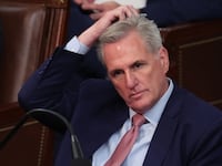 Kevin McCarthy wondered where Trump was going with his latest remarks about Kamala Harris.