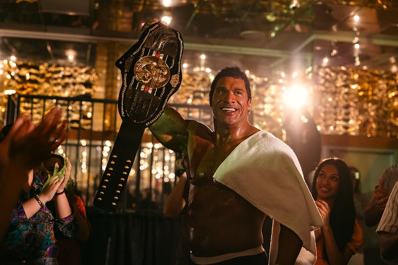 Dwayne Johnson in The Smashing Machine.