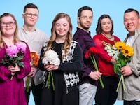 A group portrait of the participants on Netflix’s Down For Love.