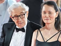 Woody Allen (L) and Soon-Yi Previn (R)