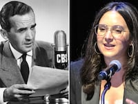 Edward R. Murrow and Bari Weiss.