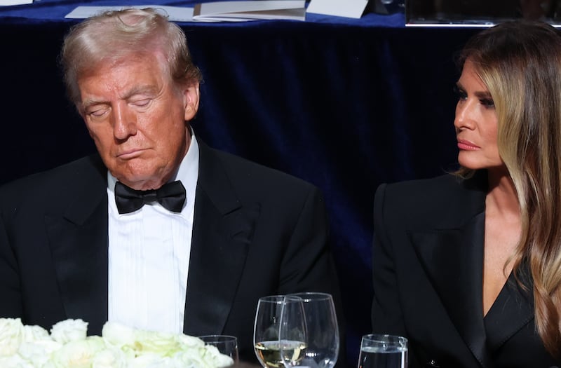 Donald Trump and Melania Trump at the Alfred E. Smith Foundation Dinner