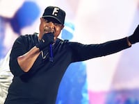 Chuck D, of Public Enemy performs onstage at the 2023 iHeartRadio Music Festival at the T-Mobile Arena on September 23, 2023 in Las Vegas, Nevada.