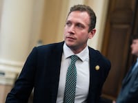 UNITED STATES - JUNE 4: Rep. Max Miller, R-Ohio, attends the Ways and Means Committee hearing on the priorities of the Treasury Department in Longworth building on Thursday, June 4, 2026. Treasury Secretary Scott Bessent testified. (Tom Williams/CQ-Roll Call, Inc via Getty Images