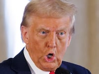 President Donald Trump speaks about his campaign during a news conference on Oct. 29, 2024, at his Mar-a-Lago estate in Palm Beach, Florida.