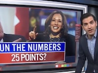 Harry Enten brutally refutes Trump's claim he would win election by 25 points.