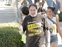 Richard Kind is seen on the SAG-AFTRA picket line