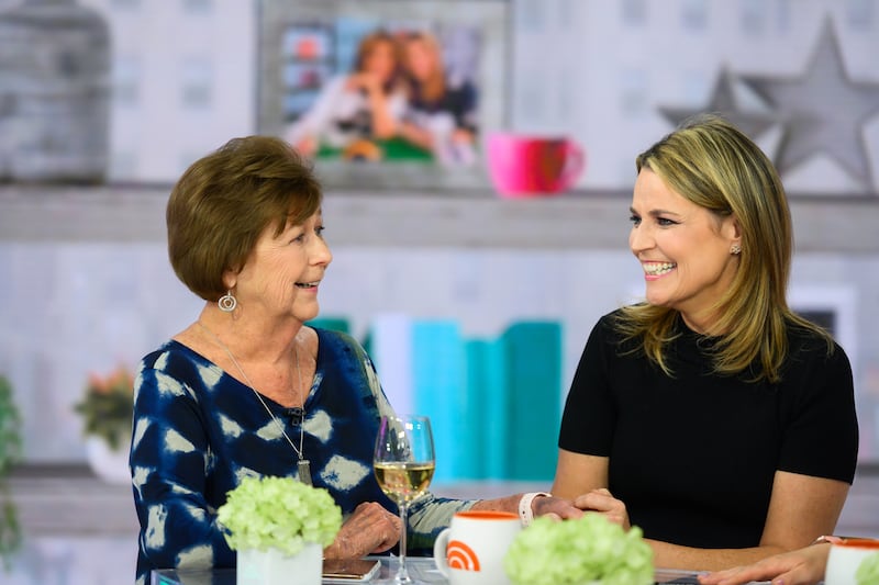 Savannah Guthrie and mother Nancy on the 'Today' show in 2019.