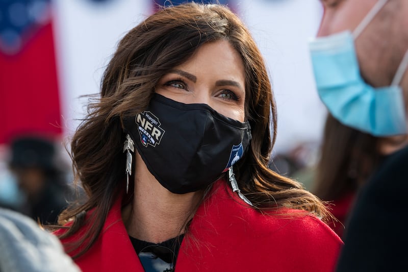 South Dakota Gov. Kristi Noem rejected COVID guidelines
