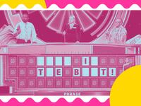 A still from Wheel of Fortune fail with the answer being ‘Right in the Butt’.
