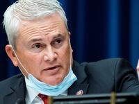 Ranking member Rep. James Comer questions Postmaster General Louis DeJoy during the House Oversight and Reform Committee hearing in Washington, U.S., August 24, 2020.