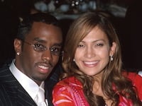 Jennifer Lopez with Sean “Diddy” Combs.