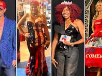 Designs on show at the America First Patriotic Fashion Showcase.