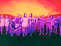 A photo illustration of the cast of Twin Love on Amazon.