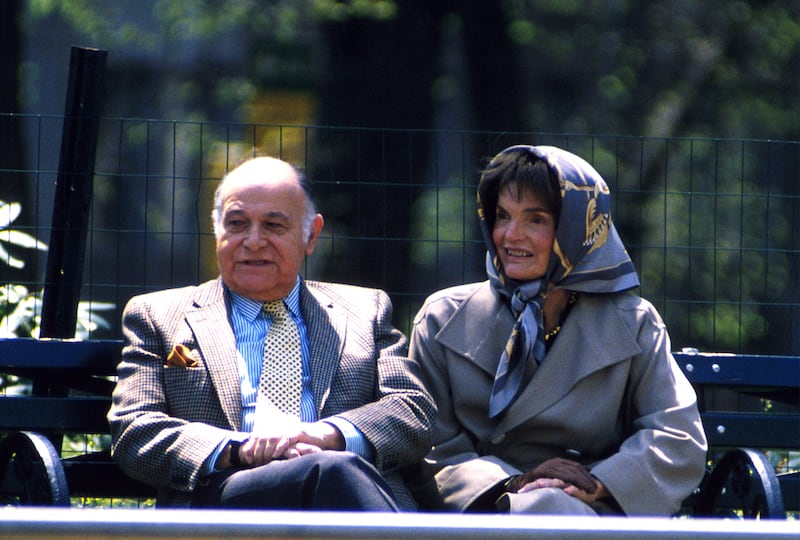 Jacqueline Kennedy Onassis and Maurice Tempelsman would often go on regular outings to Central Park, even after she was diagnosed with lymphatic cancer.