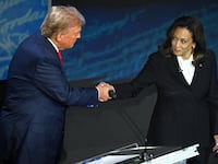 Donald Trump and Kamala Harris