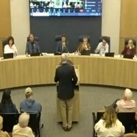 Bristol residents address the city council meeting.