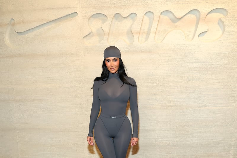 Kim Kardashian attends the NikeSKIMS Launch Event.