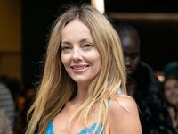 Bijou Phillips is seen leaving Monse Fashion show during New York Fashion Week at Genesis House on September 07, 2024 in New York City.