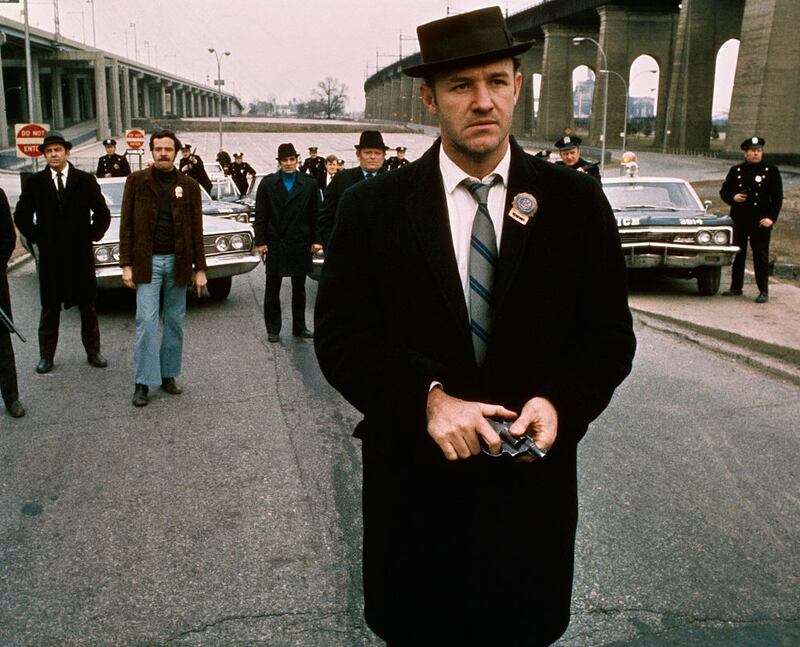 Gene Hackman in character on the set of “The French Connection.” He won the Academy Award for "best actor" for the role.
