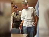 A picture of Leslie Van Houten, an ex-follower of Charles Manson who served 53 years in prison for murdering Leno LaBianca and Rosemary LaBianca. She has now been released on parole despite Gov. Gavin Newsom's attempts to keep her behind bars.