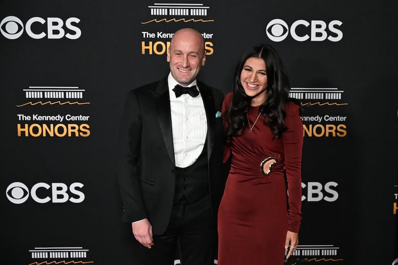 White House Deputy Chief of Staff Stephen Miller and his wife Katie Miller