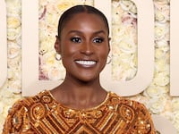 Issa Rae attends the 81st Annual Golden Globe Awards at The Beverly Hilton on January 07, 2024 in Beverly Hills, California.