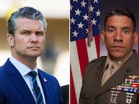 Pete Hegseth and Lieutenant Colonel Ricky D. Buria