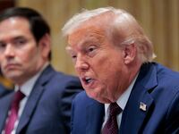 WASHINGTON, DC - AUGUST 26: U.S. President Donald Trump holds a cabinet meeting with members of his administration in the Cabinet Room of the White House on August 26, 2025 in Washington, DC. This is the seventh cabinet meeting of Trump's second term. Seated next to President Trump was Secretary of State Marco Rubio. (Photo by Chip Somodevilla/Getty Images)