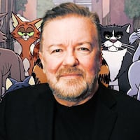 Ricky Gervais and Alley Cats.