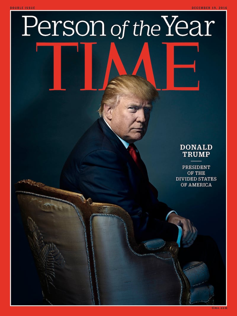 The cover of Time’s 2016 edition of “Person of the Year.”
