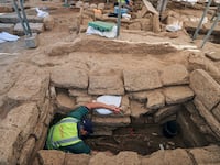 Archaeologists make history discovering large gravesite in the Gaza Strip.