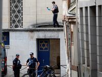 A suspect was shot dead in France after he attempted to burn down a synagogue in the city of Rouen, authorities said.