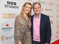 Isabelle Thomas and Bradley Thomas attend The BAFTA Tea Party on January 13, 2024 in Beverly Hills, California.
