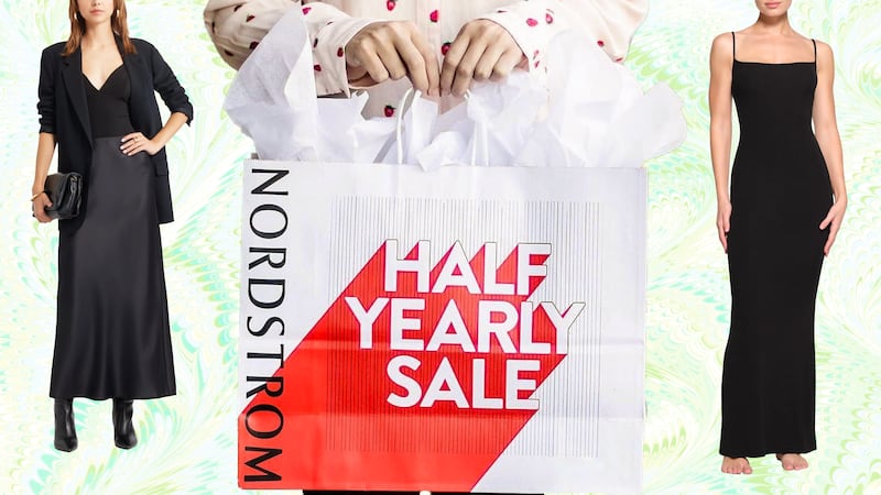 A photo illo illustration of Nordstrom Half Yearly Sale for the Looker.