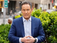 Fox anchor Brian Kilmeade speaks on "The Story With Martha MacCallum" at Fox News Channel Studios on April 08, 2024 in New York City.