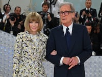 Vogue Editor-in-Chief Anna Wintour and English actor Bill Nighy