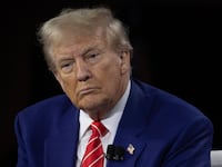 Donald Trump during an interview in Chicago in October 2024.
