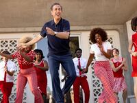 Jerry Seinfeld dances in a still from 'Unfrosted'
