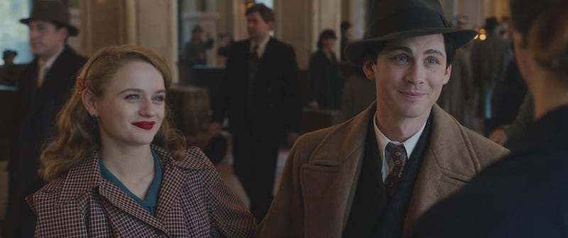 Photo still of Joey King and Logan Lerman in We Were the Lucky Ones