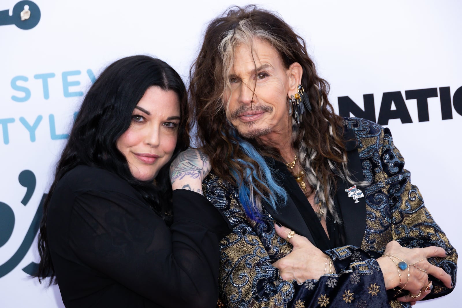 Mia Tyler with father Steven Tyler in 2024.