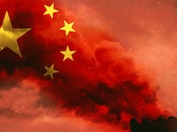 china flag superimposed over smoke paris climate change carbon emissions 2030