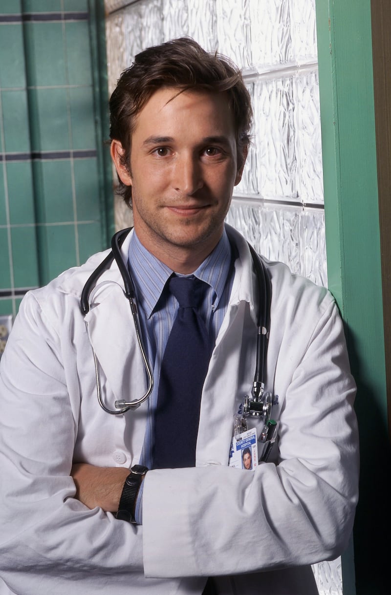 Noah Wyle as Dr. John Carter years ago on "ER."