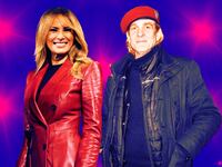 A photo illustration of Melania Trump and Alexandre Alé de Basseville.