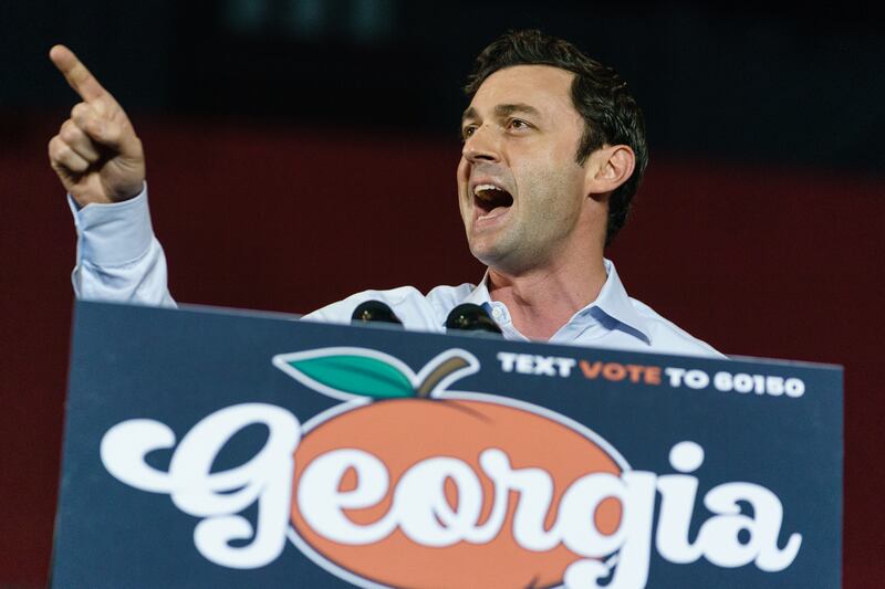Democrat Sen. Jon Ossoff of Georgia.